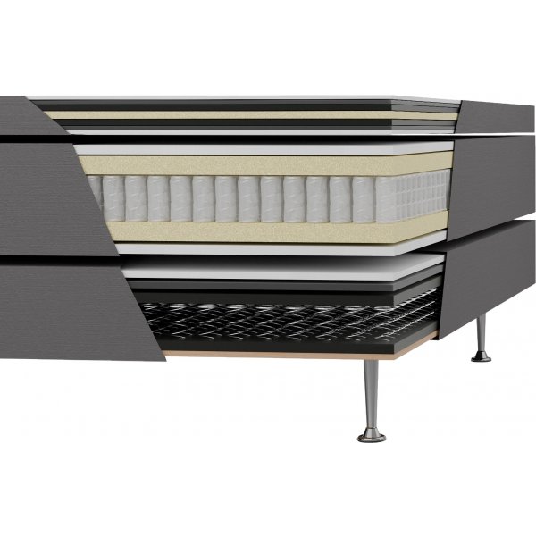 Seng 160x200 cm beige 5-soners