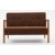 Kemer 2-seters sofa - Brun