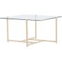 Hybrid salongbord 80 x 80 cm - Whitewash