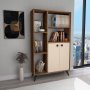 Meldan bokhylle - Lys valntt/beige