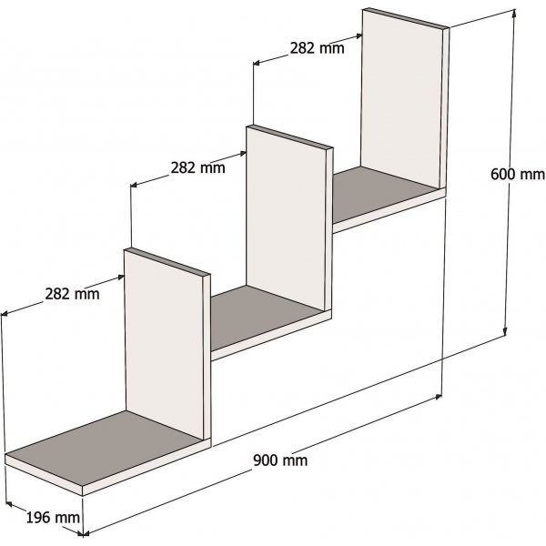 Mist vegghylle - Valnøtt Mist vegghylle - Valnøtt