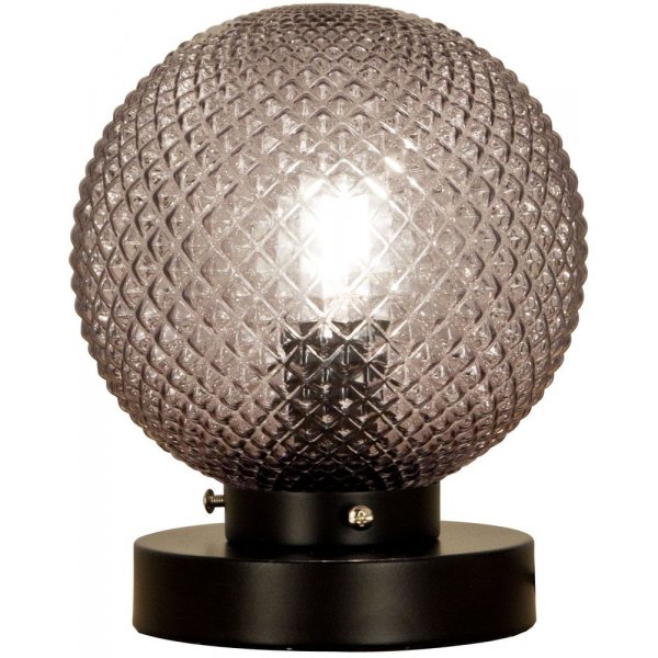 Bordlampe Flory - Svart/røykgrå Bordlampe Flory - Svart/røykgrå