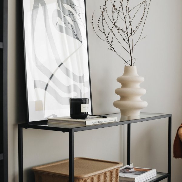 Dino avlastningsbord 100 x 30 cm - Sort Dino avlastningsbord 100 x 30 cm - Sort