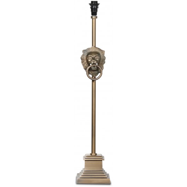 Lejon Lampefot H80 cm - Antikk messing