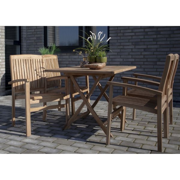 Oviedo spisebord - Teak - 120x80x75 Oviedo spisebord - Teak - 120x80x75