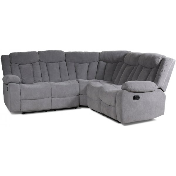 Madrid hjørnesofa (recliner) - Grå (Stoff) Madrid hjørnesofa (recliner) - Grå (Stoff)