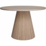 Cleo spisegruppe, rundt bord 110 cm, inkludert 4 stk. hvitoljede Orust pinnestoler - Whitewash/eikefiner