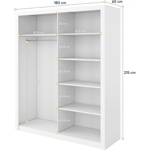 Einar garderobe - Hvit Einar garderobe - Hvit