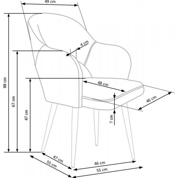 Cadeira lenestol 364 - Grønn Cadeira lenestol 364 - Grønn
