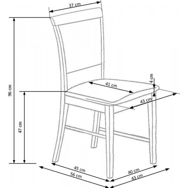 Gille spisestuestol - Eik