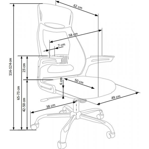 Vinifer kontorstol - Sort/grå Vinifer kontorstol - Sort/grå