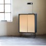 Volume skap - Svart/messing