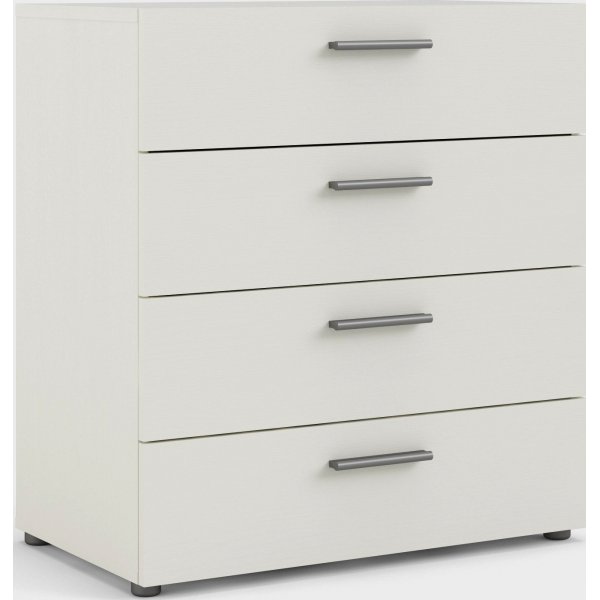 Pepe bred kommode med 4 skuffer - Hvit boks Pepe bred kommode med 4 skuffer - Hvit boks