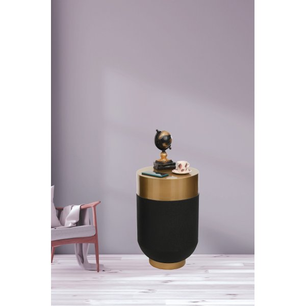 Bud sidebord 60 cm - Gull/svart Bud sidebord 60 cm - Gull/svart