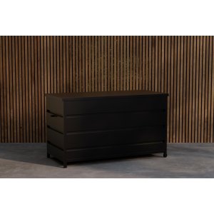 Puteboks Nisis 130 cm - svart aluminium Puteboks Nisis 130 cm - svart aluminium