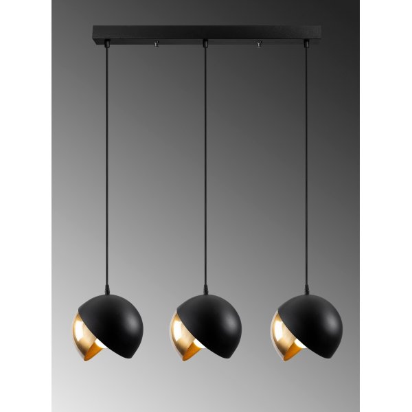 Berkeley taklampe 252-S1 - Sort/gull Berkeley taklampe 252-S1 - Sort/gull