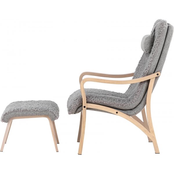 Fårö lenestol - Lys grå/Whitewash Fårö lenestol - Lys grå/Whitewash