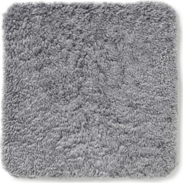 Krllete sittepute med polstring Lys gr - 40 x 40 cm