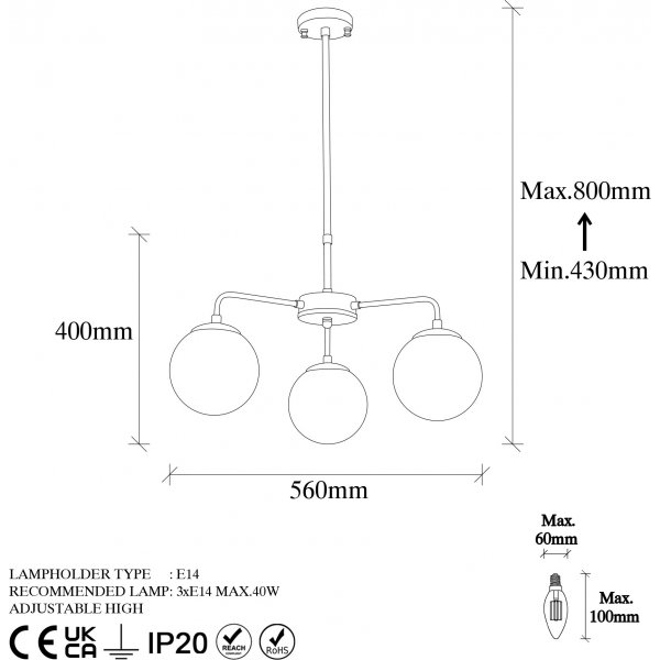 Viran taklampe 11001 - Sort Viran taklampe 11001 - Sort