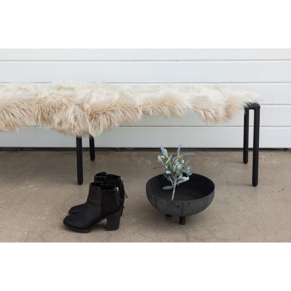 Katy fold 180 x 55 cm - Beige fuskepels Katy fold 180 x 55 cm - Beige fuskepels