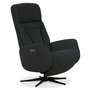 Marbck lyx recliner- lenestol (2 el-motorer) innebygget fotskammel - Mrkegrtt tystoff