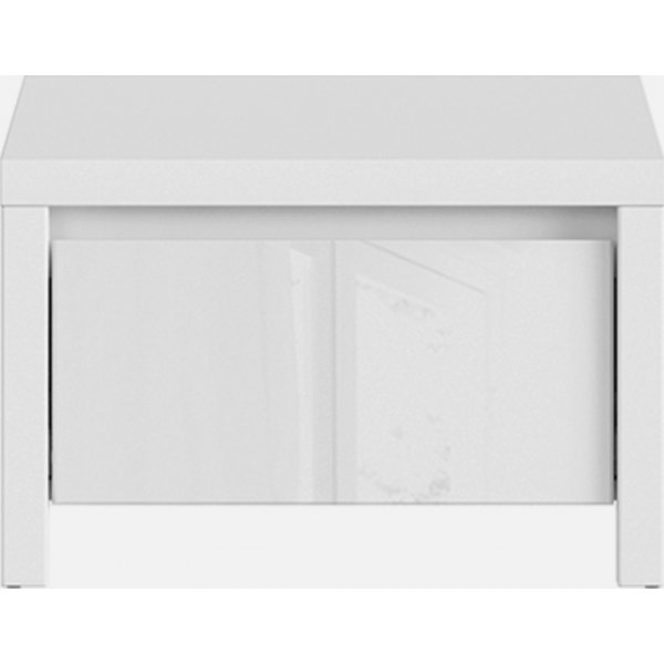 Kaspisk nattbord - Blank hvit Kaspisk nattbord - Blank hvit