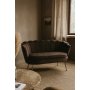 Musslan 2-seters sofa - Brun / krom Musslan 2-seters sofa - Brun / krom