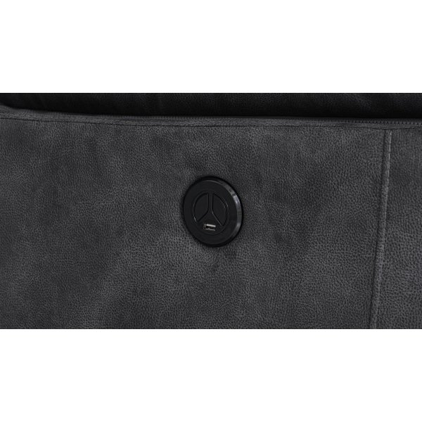 Coventry elektrisk hvilestol grå mikrofiber Coventry elektrisk hvilestol grå mikrofiber