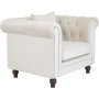 Chesterfield lenestol Churchill - Beige Flyel
