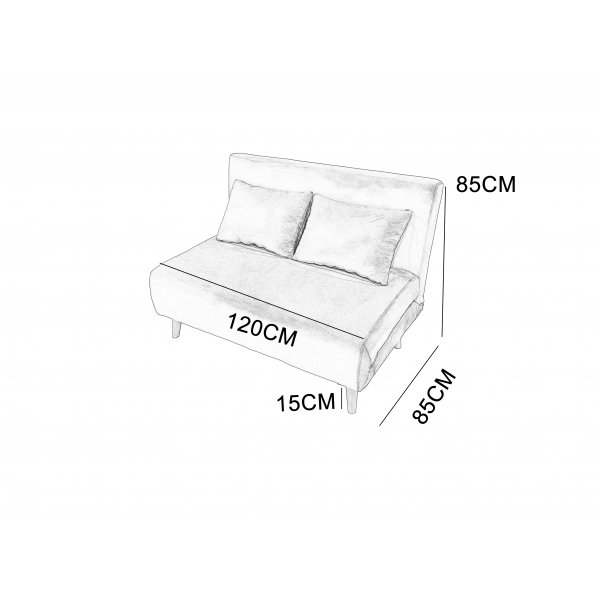 Sovesofa Helsingborg - Mørkegrå fløyel | 193 cm Sovesofa Helsingborg - Mørkegrå fløyel | 193 cm
