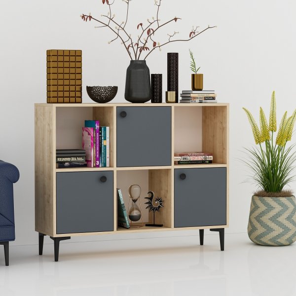 Parion skap - Safir/eik/antrasitt Parion skap - Safir/eik/antrasitt