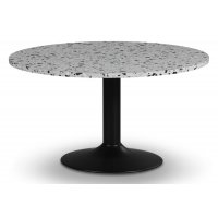 Empire spisebord - Terrazzo Cosmos / Svart trompetfot Empire spisebord - Terrazzo Cosmos / Svart trompetfot