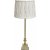 Linn Pliss Stitch bordlampe - Offwhite/gull - 51 cm