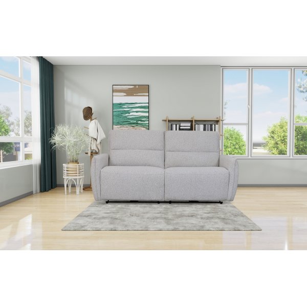 Elektrisk lenestol 3-seters sofa - Lys bouclè Elektrisk lenestol 3-seters sofa - Lys bouclè