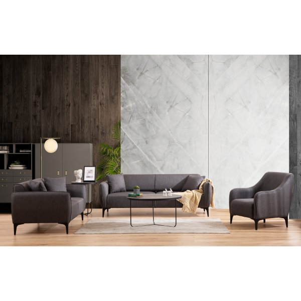 Belissimo 3-seters sofa - M�rkegr�