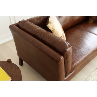 Heritage 3-seters sofa - Brun vintage + Flekkfjerner for mbler