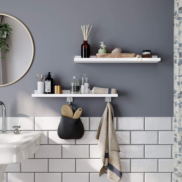 Suwon vegghylle 60 cm - Hvit Suwon vegghylle 60 cm - Hvit