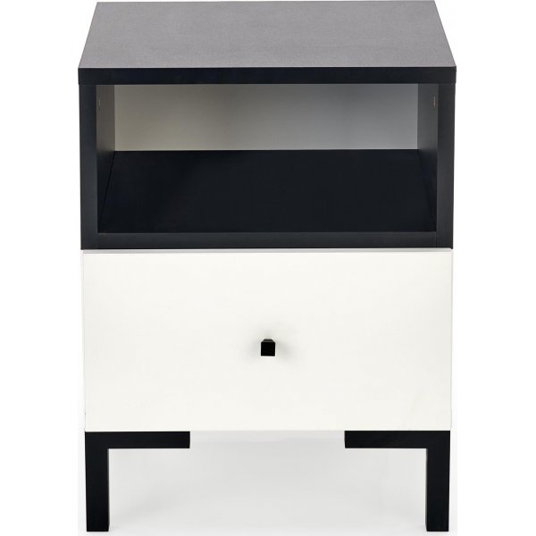 Chantelle nattbord - Hvit/svart