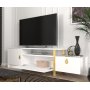 Aramis TV-stativ - Hvit/gull