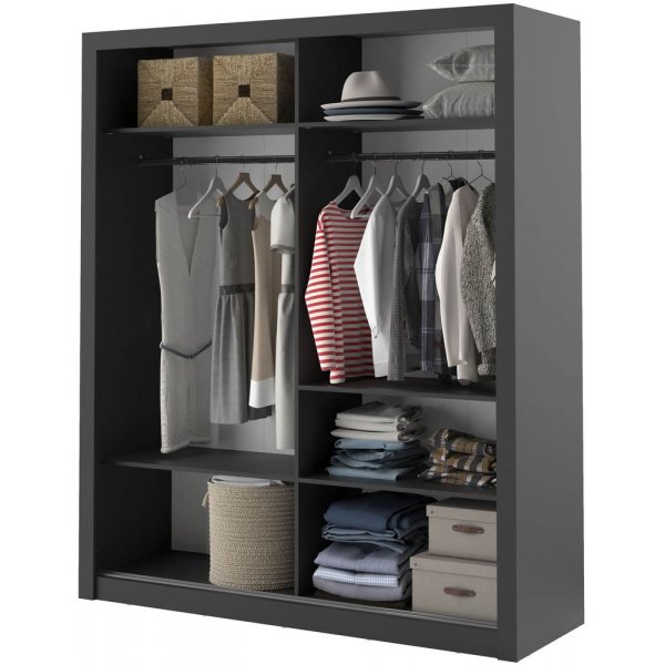 Mervyn garderobe - Svart Mervyn garderobe - Svart