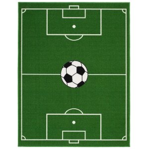 Fotballteppe - Grnn - 133x170 cm
