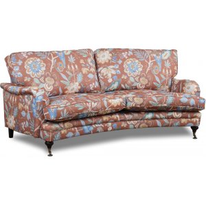 Howard Spirit buet 3-seters sofa i blomsterstoff - Eden Parrot Terracotta