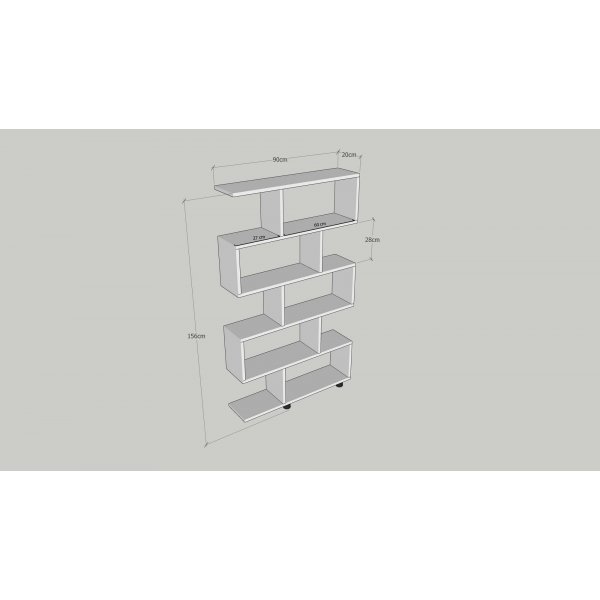 Elif bokhylle - Furu