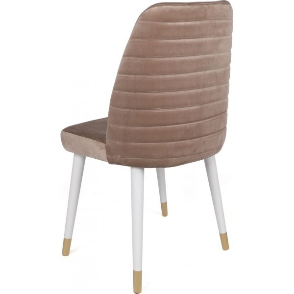 Hugo spisestolsett - Beige/hvit/gull Hugo spisestolsett - Beige/hvit/gull