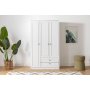 Lia garderobe 105 x 52 x 178 cm - Hvit