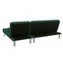 Sovesofa med divan i grnn flyel