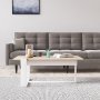 Bari salongbord 100 x 40 cm - Hvit/sonoma eik