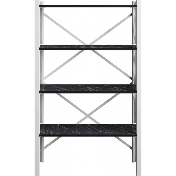 Merkel bokhylle - Hvit/svart Merkel bokhylle - Hvit/svart