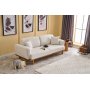 Reims 3-seters sofa - Krem