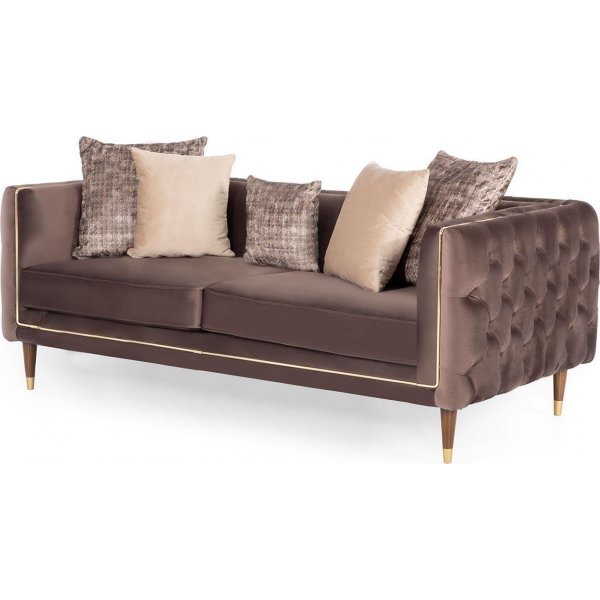 Olympus 2-seters sofa - Brun